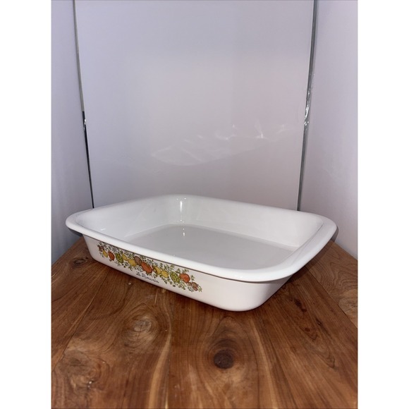 VTG Corning Ware Le Romarin Baking Pan Oven Range Roaster "12.25x10.25" Dish USA - Picture 5 of 7